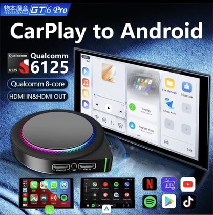 Trådløs CarPlay AI Box (8GB / 128GB)